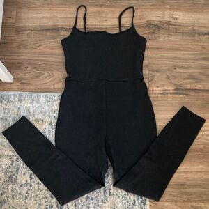 Abercrombie& Fitch - Black Slim-Fit Spaghetti Strap Jumpsuit